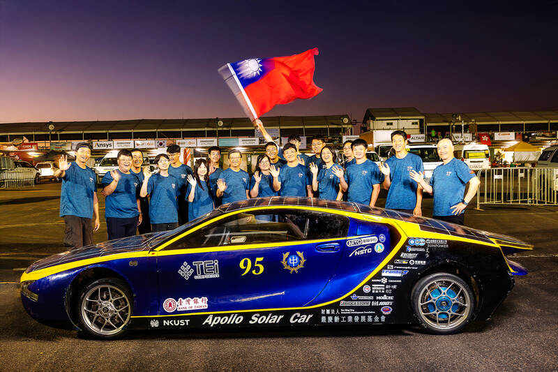 Taiwan takes fourth place in Bridgestone World Solar Challenge